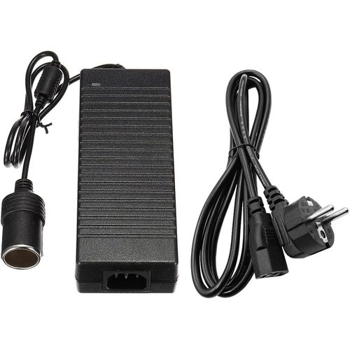 Convertisseur De Tension 220v À 12v : Adaptateur Secteur 180w/15a Pour Voiture, Adaptateur Secteur Ac-Dc Avec Prise Allume-Cigare Pour Glacière À Compresseur Et Aspirateur De Voiture