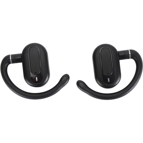 AYU-Écouteurs Ouverts à Clipser, Casque à Conduction Osseuse étanche IPX7, 8 Heures de Lecture, Connexion Automatique, BT5.4, ENC Faible Latence pour Les Jeux, Le Fitness, Le (Black)