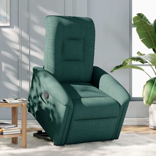 Vidaxl Fauteuil Inclinable Vert Foncé Tissu
