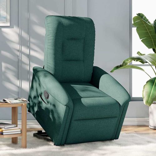 Vidaxl Fauteuil Inclinable Vert Foncé Tissu