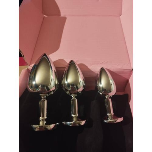 Plug Anal Diamant Rose X3