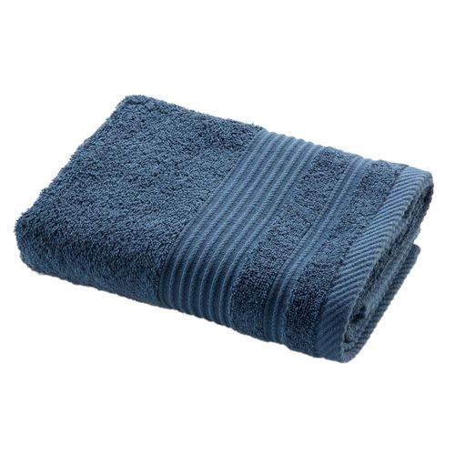 Serviette De Toilette Dayta - Eponge Unie 500 G/M² - 50 X 90 Cm - Saphir