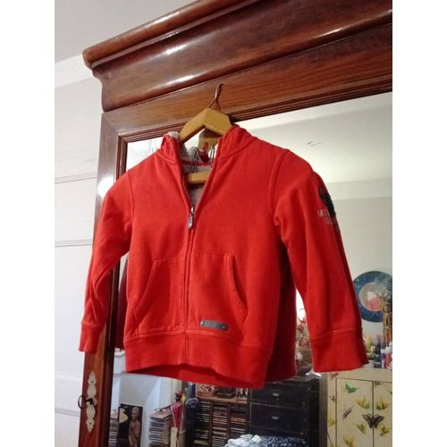 Gilet Chaud Rouge À Capuche 6 Ans Okaïdi.