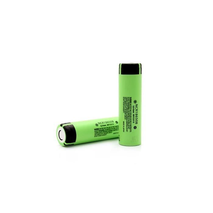 Lot de 2 Accus Panasonic 18650 - 3400 mAh