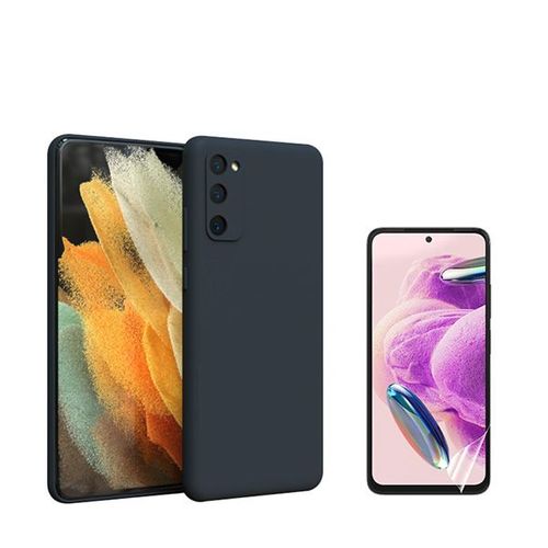 Hydrogel Cover Plein Cover Kit Avant + Cas De Silicone Liquide Phonecare Pour Samsung Galaxy S24 5g - Le Noir