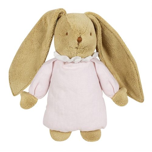 Lapin Nid D'ange Doudou Musical - Lin Rose Poudré 25cm - Trousselier