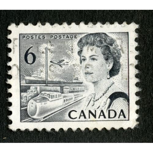 Timbre Oblitéré Canada, Postes, Postage, 6