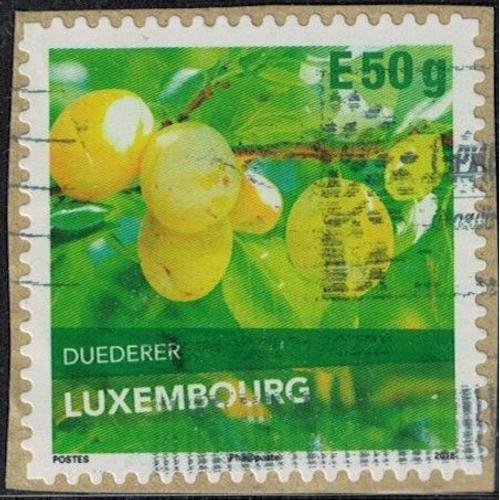 Luxembourg 2018 Oblitéré Used Fruits Duederer Variété De Prune Y&t Lu 2132 Su