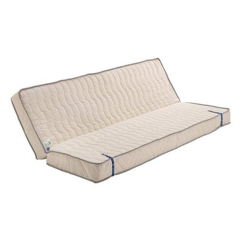 Matelas Ferme Pour Tous Clic Clac 130x190 - Découpe Assise 65 Cm - Hauteur 15 Cm -Mousse Poli Lattex Indéformable Tissu Strech Très Résistant