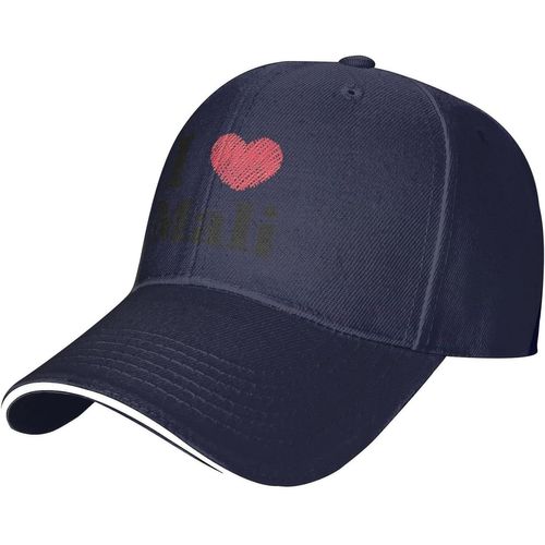 Casquette De Baseball Ajustable I Love Mali Pour Hommes Et Femmes, Chapeau Décontracté En Langue De Canard