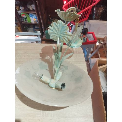 Ancien Lustre En Verre