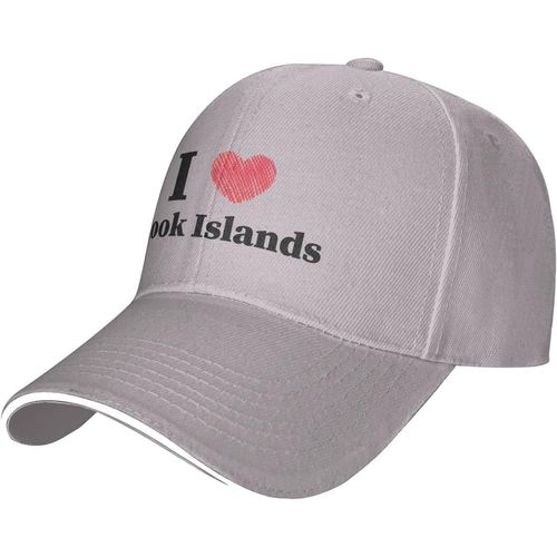 Casquette De Baseball Ajustable I Love Îles Cook Pour Hommes Et Femmes, Chapeau Décontracté En Langue De Canard