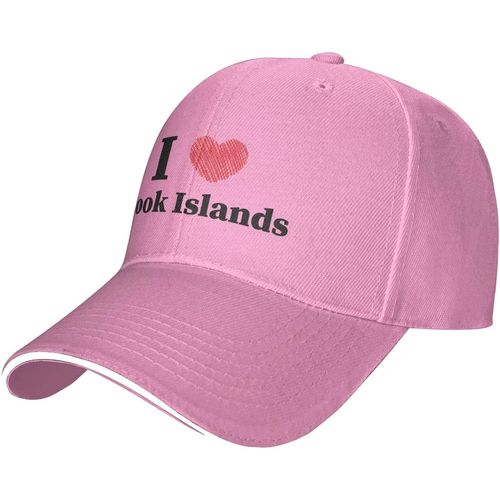 Casquette De Baseball Ajustable I Love Îles Cook Pour Hommes Et Femmes, Chapeau Décontracté En Langue De Canard
