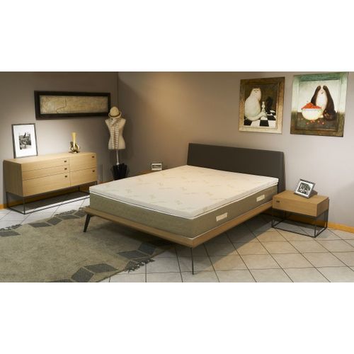 Surmatelas ergonomique Hyper Moelleux top Confort 160x200 x 5 cm Déhoussable Entretien Facile - Anallergique - à l'Aloe Vera