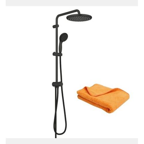 Grohe - Colonne de douche GROHE Vitalio Start System 250 avec inverseur noir + microfibre  - Noir