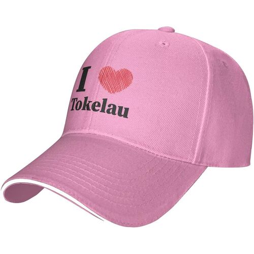 Casquette De Baseball Ajustable I Love Tokelau Pour Hommes Et Femmes, Chapeau Décontracté En Langue De Canard
