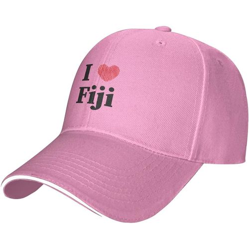 Casquette De Baseball Ajustable I Love Fidji Pour Hommes Et Femmes, Chapeau Décontracté En Langue De Canard