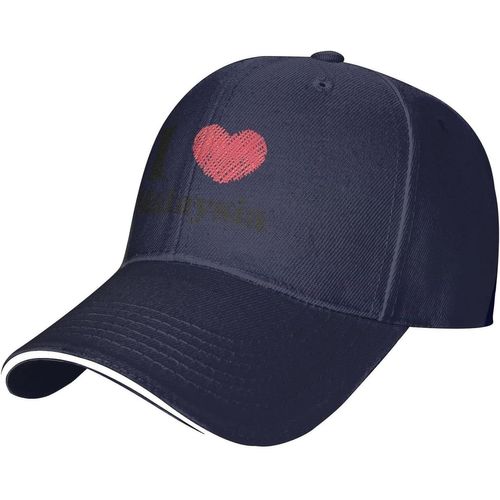 Casquette De Baseball Ajustable I Love Malaysia Pour Hommes Et Femmes, Chapeau Décontracté En Langue De Canard