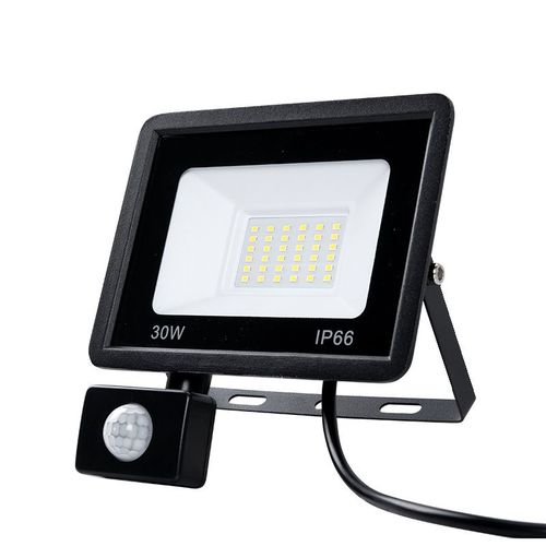 30w Projecteur Led Exterieur Detecteur De Mouvement, 3000lm 6000k Blanc Froid Spot Led Extérieur Avec Detecteur, Eclairage De Sécurité Extérieur Etanche Ip66 Pour Garage, Jardin, Patio