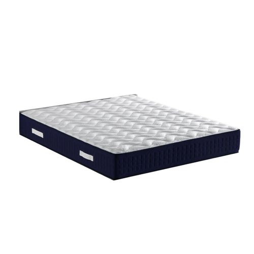 Matelas Benjamin A Ressorts + 3 Cm Latex Naturel À 70 % En 75 Kg/M3 + Alese 160x200 Hauteur +/- 30 Cm - Accueil Ferme - Soutien Ferme + Oreiller Visco - 5 Zones De Confort -...