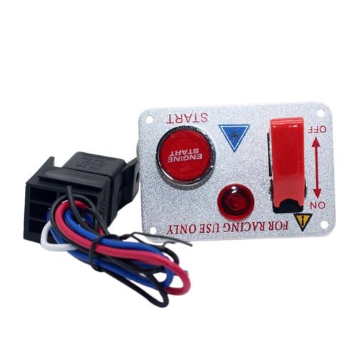 12v Voiture De Course Panneau De Commutateur D'allumage Automatique Démarrage Du Moteur Led Bouton Poussoir À Bascule Contrôle Châssis Dôme Antibrouillard