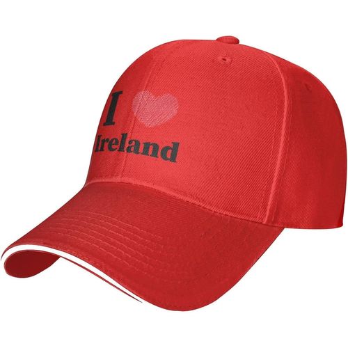 Casquette De Baseball Ajustable I Love Ireland Pour Hommes Et Femmes, Chapeau Décontracté En Langue De Canard