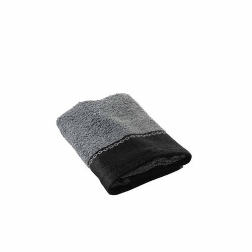 Serviette De Toilette Saraso - Eponge Jacquard 450 G/M² - 50 X 90 Cm - Anthracite
