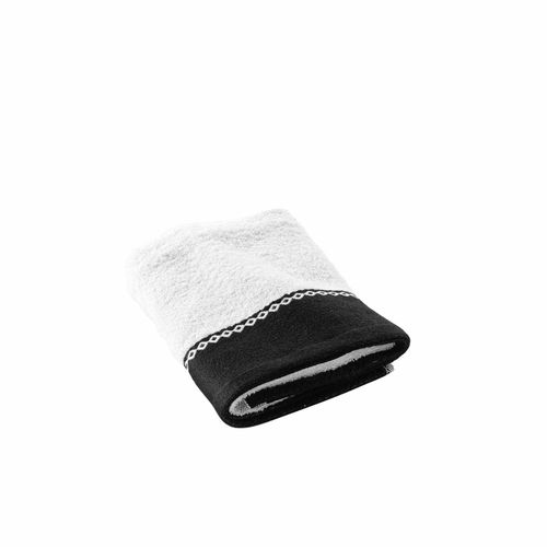 Serviette De Toilette Saraso - Eponge Jacquard 450 G/M² - 50 X 90 Cm - Blanc