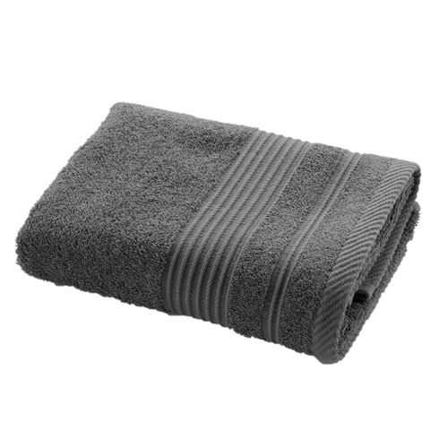 Serviette De Toilette Dayta - Eponge Unie 500 G/M² - 50 X 90 Cm - Anthracite