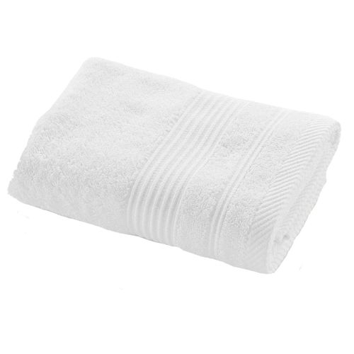 Serviette De Toilette Dayta - Eponge Unie 500 G/M² - 50 X 90 Cm - Blanc