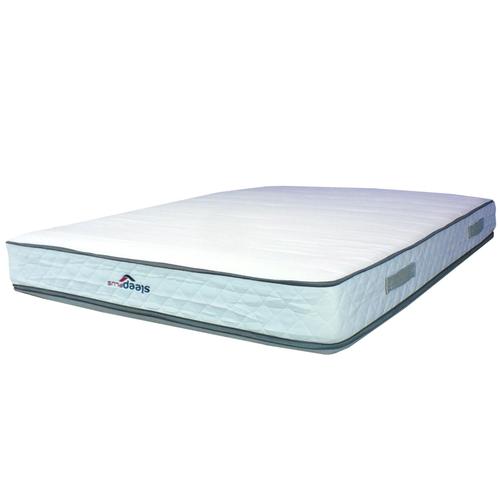 Matelas Marie A Ressorts Ensaches + 3,5 Cm Latex Naturel À 70 % En 75 Kg/M3 - 140x200 Hauteur +/- 25,5 Cm - Accueil Moelleux - Soutien Ferme - 5 Zones De Confort - Hypoallergenique