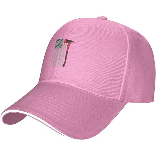 Casquette De Pompier Réglable Et Drapeau Américain, Casquette De Baseball Pour Hommes Et Femmes, Chapeau Décontracté En Langue De Canard, À La Mode