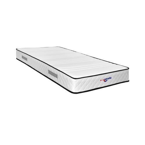 Lot De 2 Matelas Mathieu A Ressorts + 3 Cm De Latex 75 Kg/M3 - 80x190 Hauteur +/- 20 Cm - Accueil Moelleux - Soutien Ferme - 5 Zones De Confort - Hypoallergenique