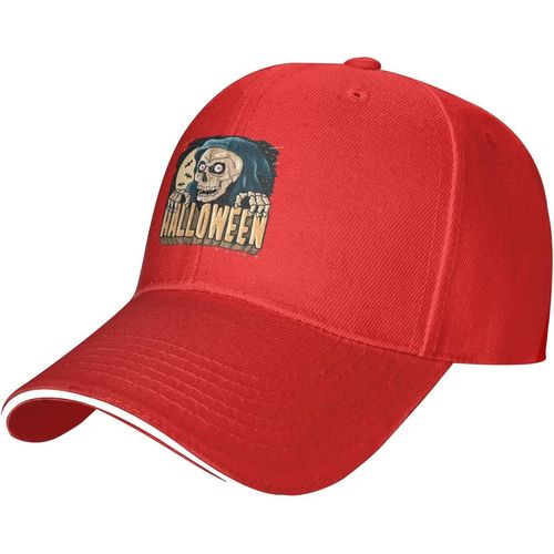 Casquette De Baseball Réglable Effrayante Pour Fête D'halloween, Chapeau Décontracté En Langue De Canard Pour Hommes Et Femmes, À La Mode