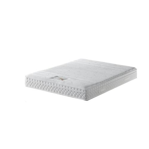 Lot De 2 Matelas Memoryplus A Ressorts Ensaches + 3,5 Cm Latex Naturel À 70 % En 75 Kg/M3 - 90x200 Hauteur +/- 22,5 Cm - Accueil Moelleux - Soutien Ferme - 5 Zones De Confort -...