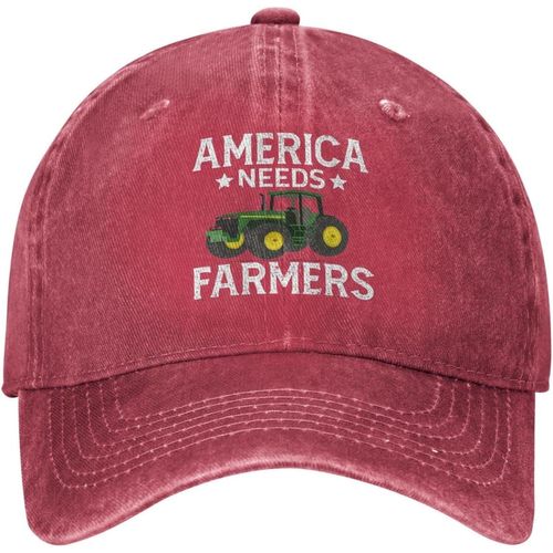 Casquette De Fermier Américain, Chapeau De Fermier Américain Pour Hommes, Casquettes De Baseball Réglables