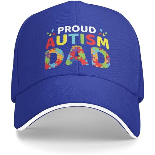 Chapeau De Sensibilisation À L'autisme, Chapeau Fier De Papa Autisme, Chapeau De Papa Pour Femmes Avec Casquette Design