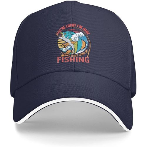 Chapeau D'amoureux De La Pêche, Vous Avez De La Chance, Je Suis Là, J'aurais Pu Aller À La Pêche, Casquette De Baseball Pour Hommes, Casquette Mignonne