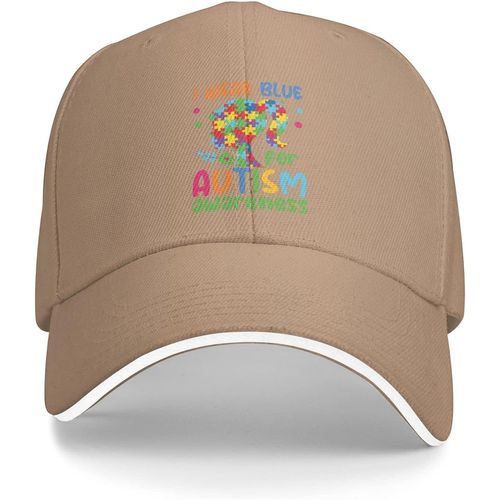 Casquette De Sensibilisation À L'autisme, Je Porte Du Bleu Pour La Sensibilisation À L'autisme, Casquette De Baseball Pour Femmes, Chapeau À La Mode