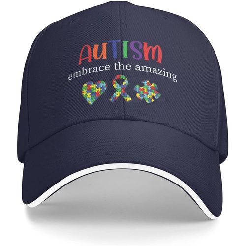 Chapeau De Sensibilisation À L'autisme, Casquette, L'autisme Embrasse L'incroyable Chapeau Pour Femmes, Chapeaux De Papa, Chapeaux À La Mode