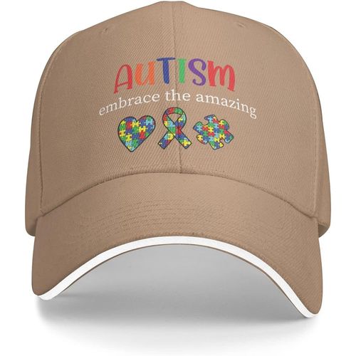 Chapeau De Sensibilisation À L'autisme, Casquette, L'autisme Embrasse L'incroyable Chapeau Pour Femmes, Chapeaux De Papa, Chapeaux À La Mode