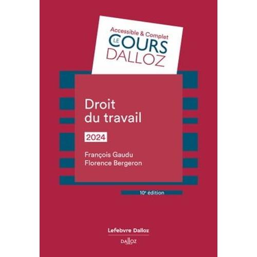 Droit Du Travail 2024 10ed