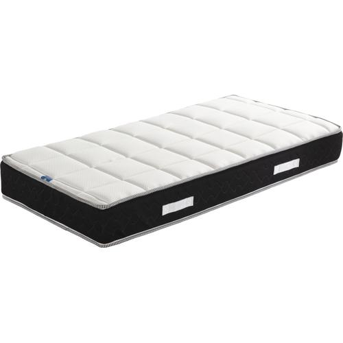 Matelas Sandrine A Ressorts + Memoire De Forme 75 Kg/M3 + Alese 160x200 Hauteur +/- 25 Cm - Accueil Moelleux - Soutien Ferme + Oreiller Visco - 7 Zones De Confort - Hypoallergenique