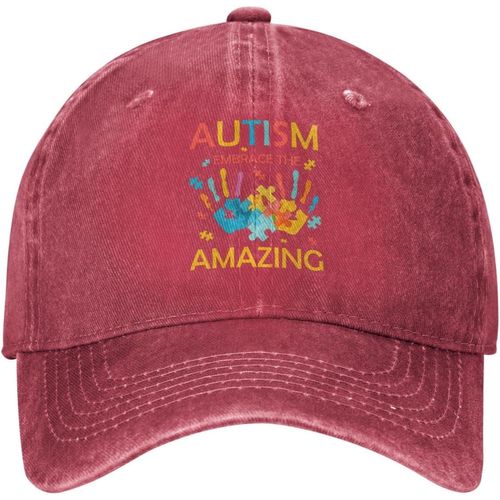 Chapeau De Sensibilisation À L'autisme, Chapeau L'autisme Embrasse L'incroyable Chapeau Pour Hommes, Chapeau De Papa, Chapeau Tendance
