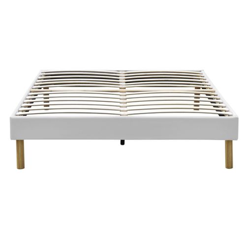 Adrien - Solide Et Confortable Sommier Tapissier + Pieds En 18 Cm - 200x200 - 3 X 14 Lattes - Montage Rapide Et Facile - Epaisseur Du Metal +/- 1,2 Mm