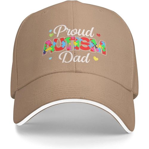 Chapeau De Sensibilisation À L'autisme, Casquette Fière De Papa Autisme Pour Femmes, Chapeau De Papa Avec Casquette Design