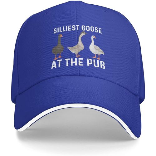 Silly Goose Hat Cap Silliest Goose At The Pub Chapeau Pour Femme Papa Chapeau Casquette Graphique