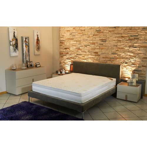 Matelas Orthopédique 140x200 x 22 cm - Ferme - Face Hiver Laine - Ame Poli Lattex Haute Densité - Hypoallergénique