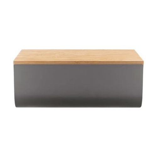 Alessi - Boîte À Pain Mattina Avec Planche À Découper Gris Foncé  - Gris