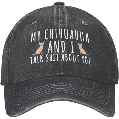 Chapeau D'amoureux Des Chiens, Casquette Mon Chihuahua Et Je Parle De Chapeau Pour Femmes, Chapeau De Papa, Casquettes Vintage